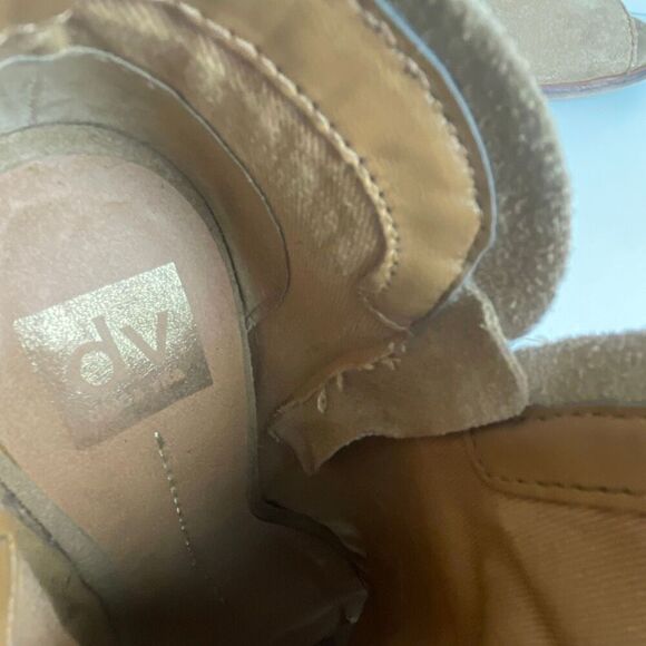 DV by Dolce Vita Suede Fringe Trim Open Toe Booties 7.5 - Picture 9 of 11